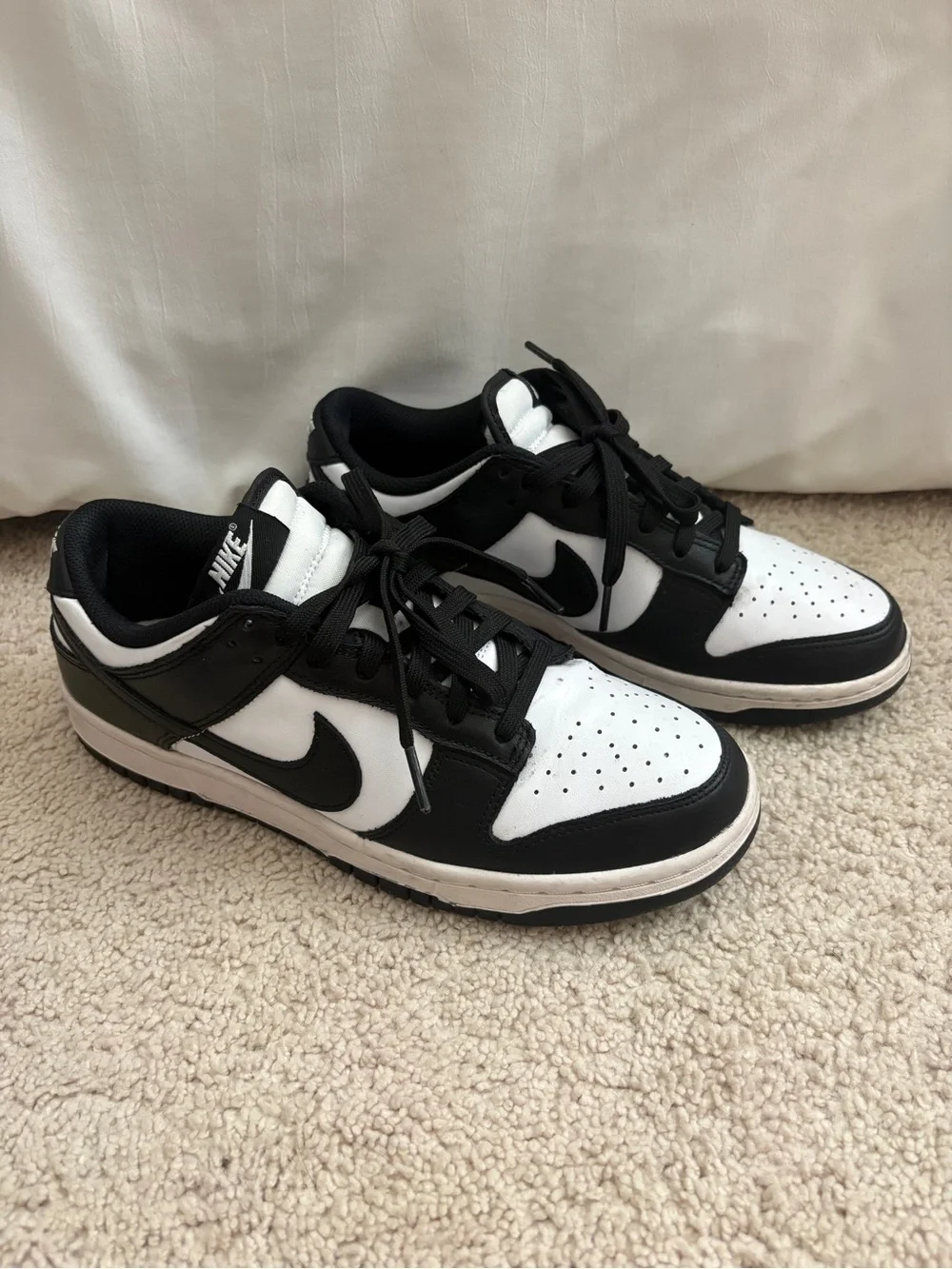 Nike Dunk Low “Panda” Sneakers | Women’s Size 8.5 | Gently Used - Picture 4 of 9